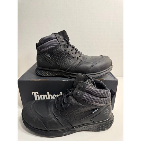 .10098 Timberland PR Black, Med/Width -US 10.5 Mens - Picture 1 of 5